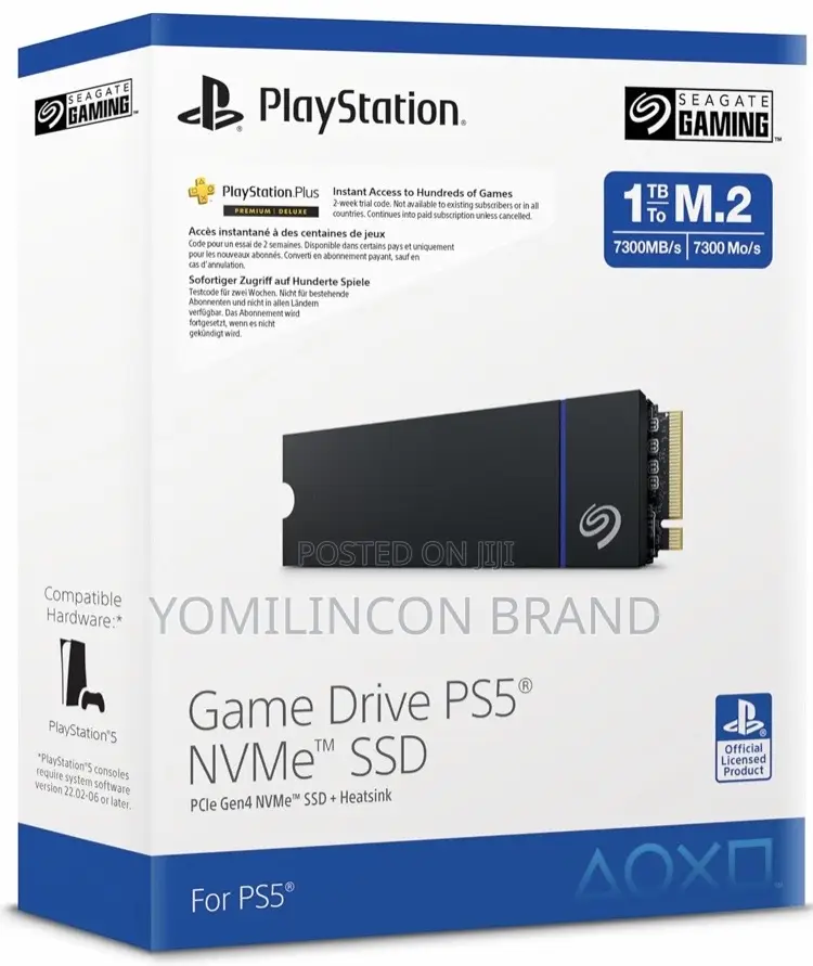 Seagate Game Drive PS5 Nvme SSD for PS5 1TB Internal