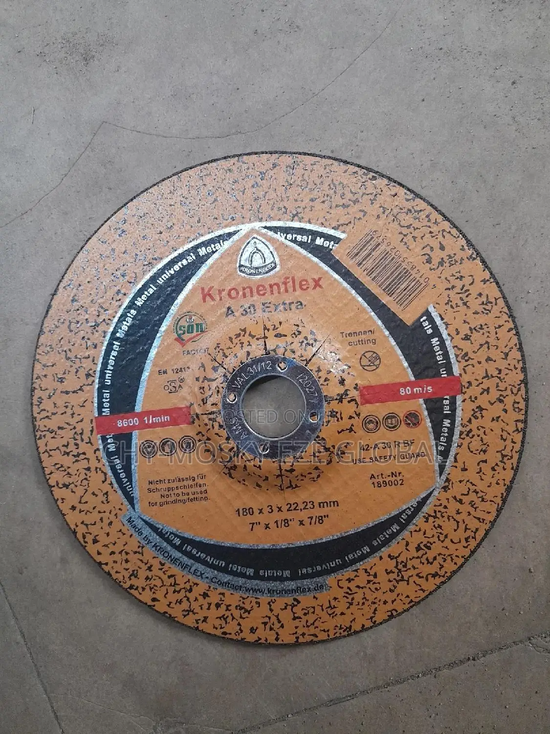 7" Cutting Wheel Disc