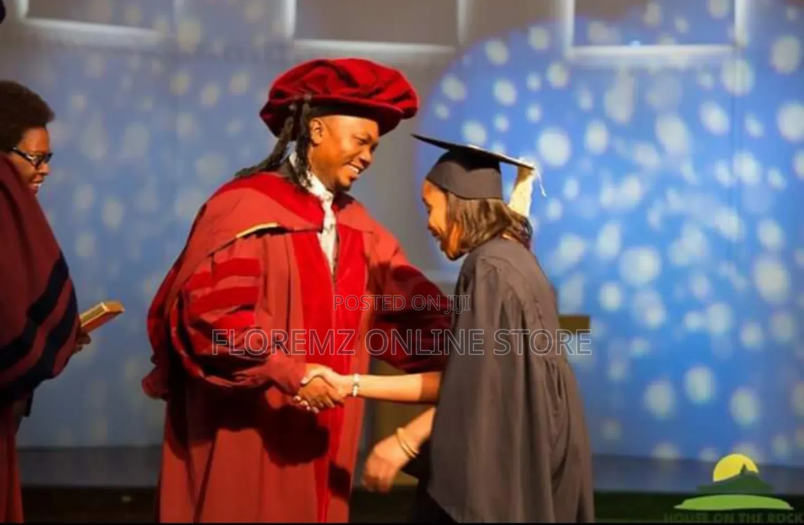 Academy Black Graduation Gown for Hire