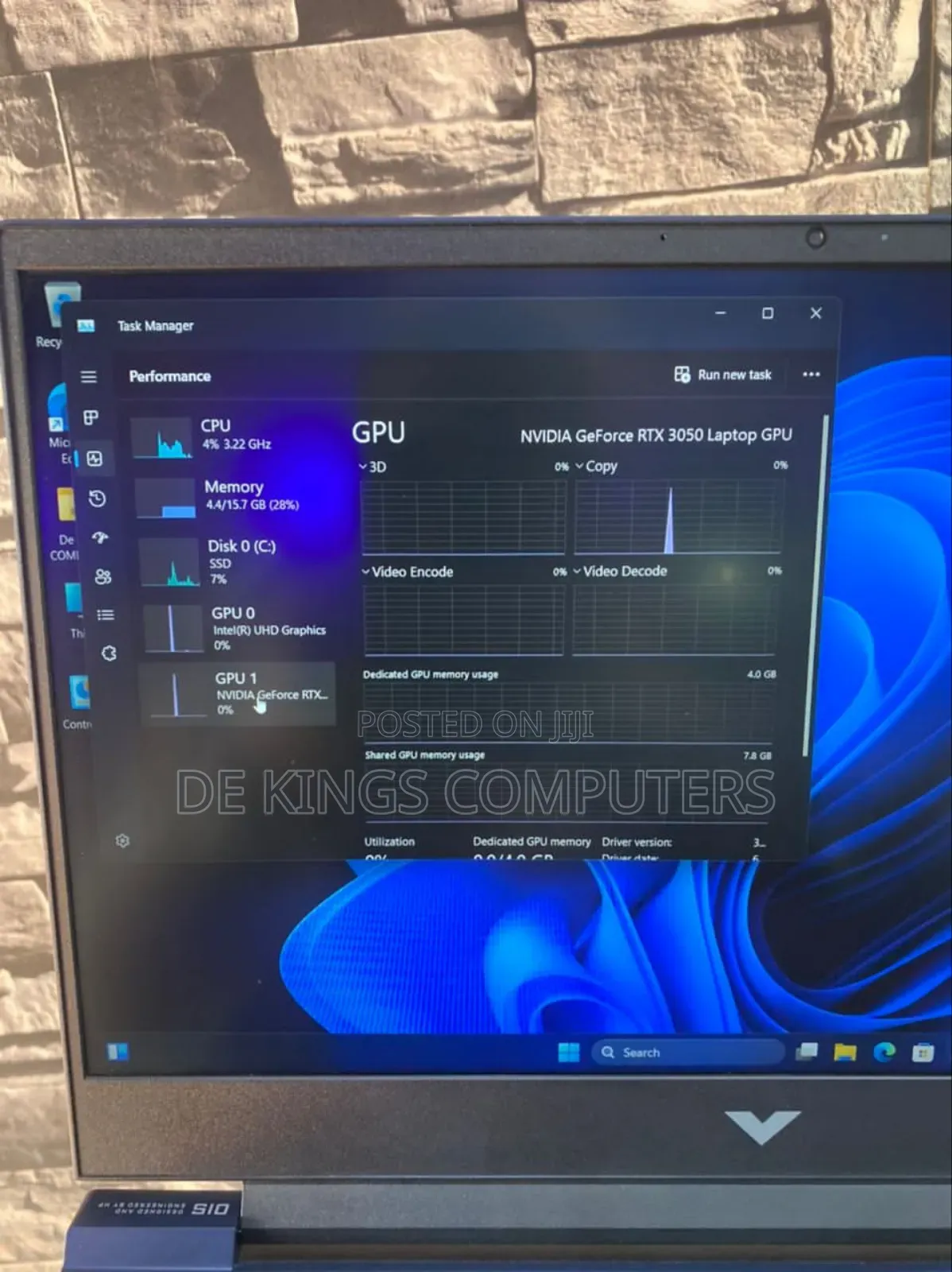 Laptop HP Victus 15 16GB Intel Core i5 SSD 512GB