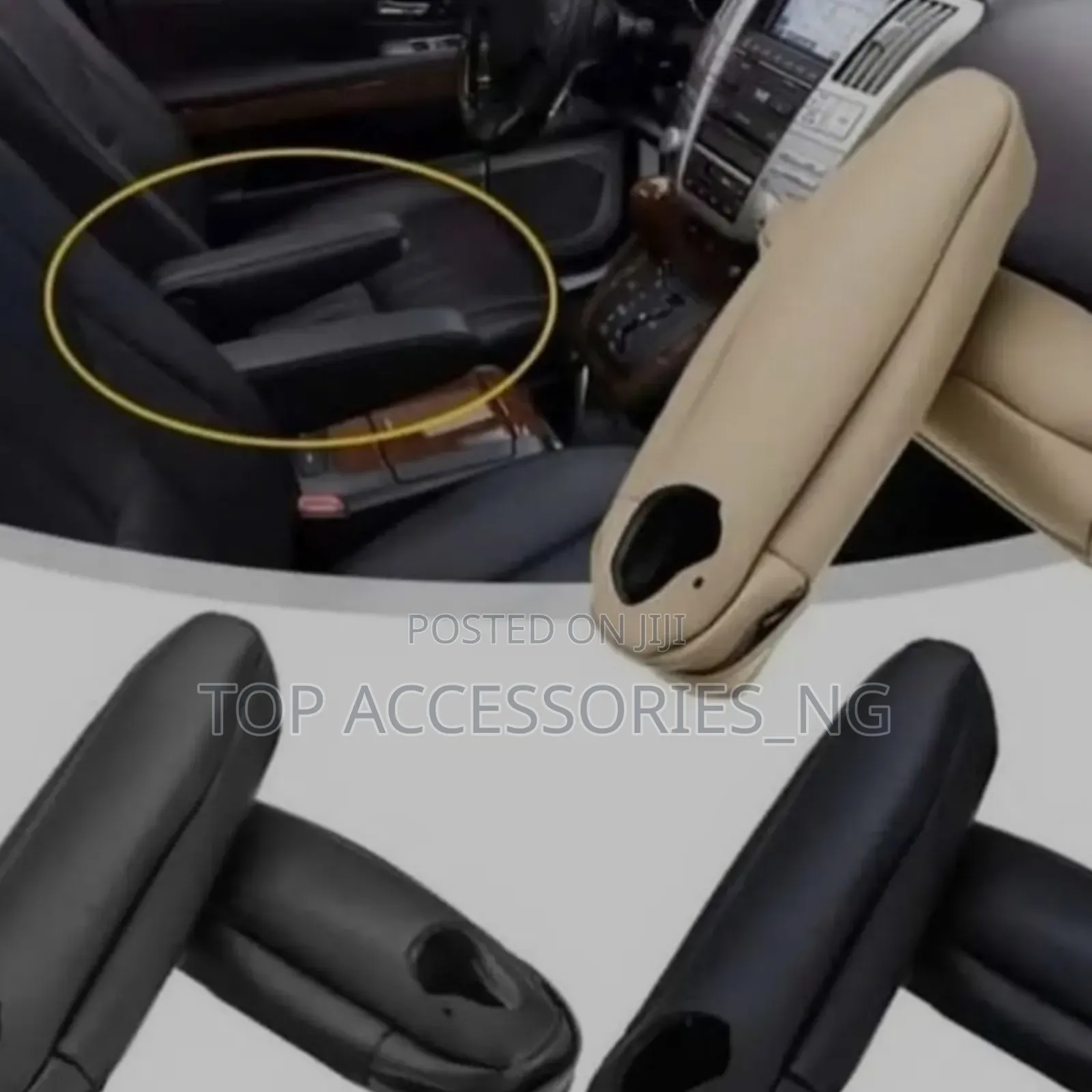 Leather Armrest Cover
