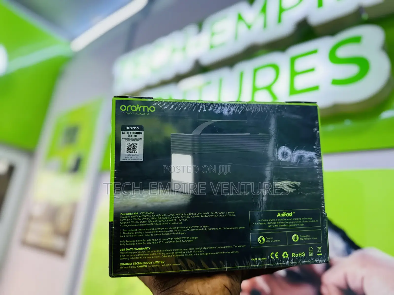 Oraimo Powerbox 600 60000mah 22.5W Power Bank