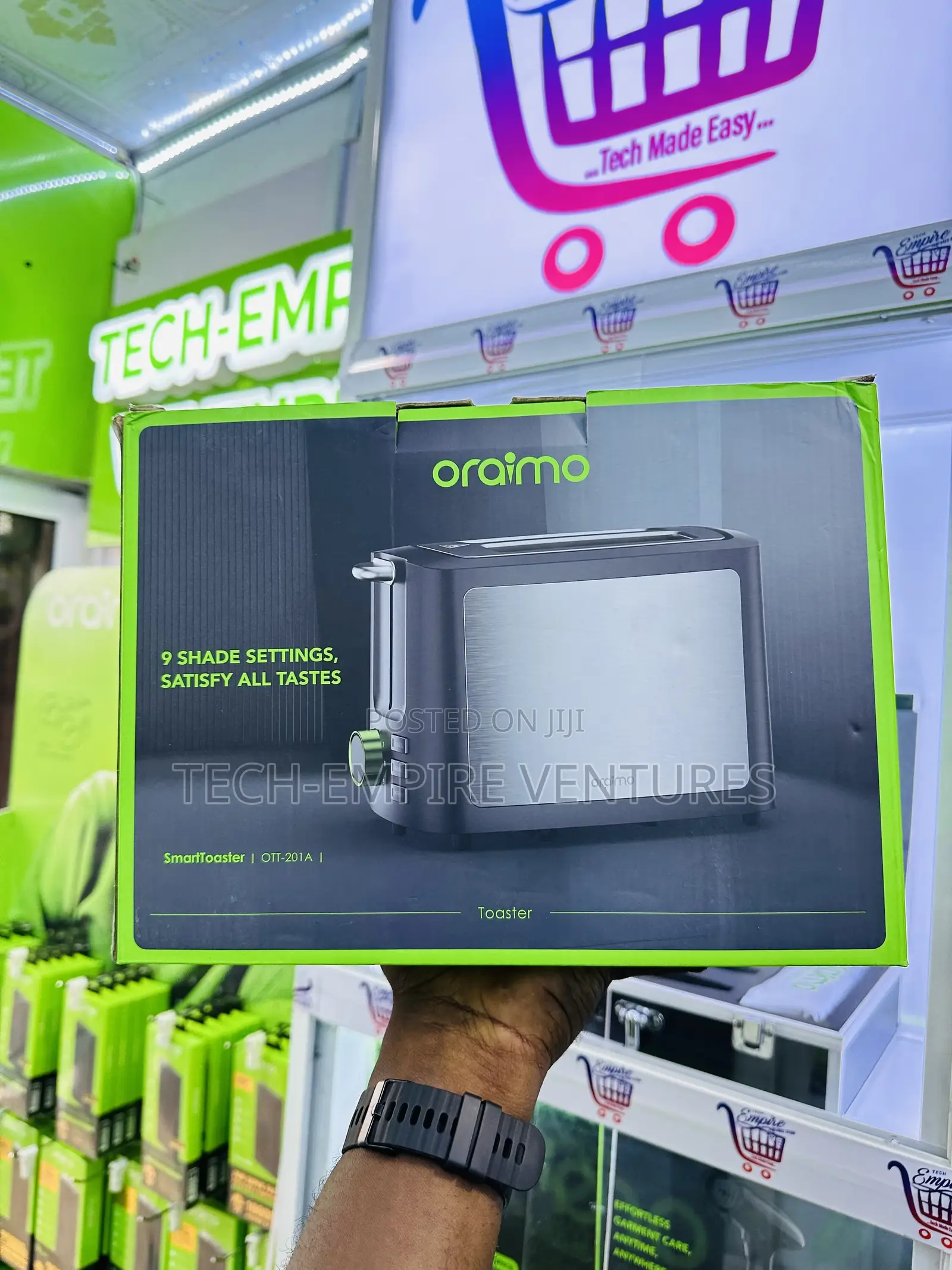 Oraimo Smarttoaster 950W 9-Shade 3-in-1 Toaster