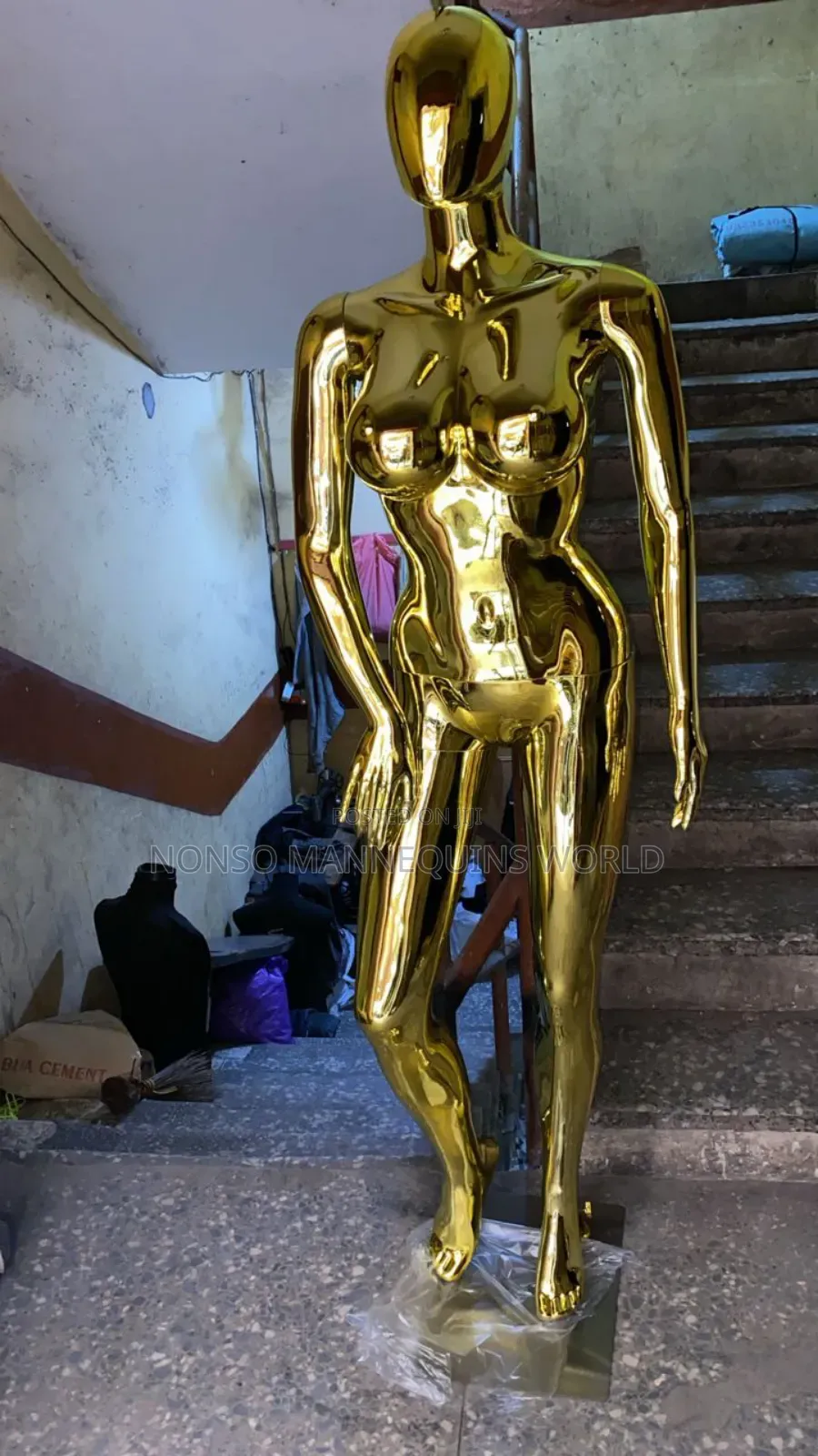 Gold Female Size 12 Body Mannequin