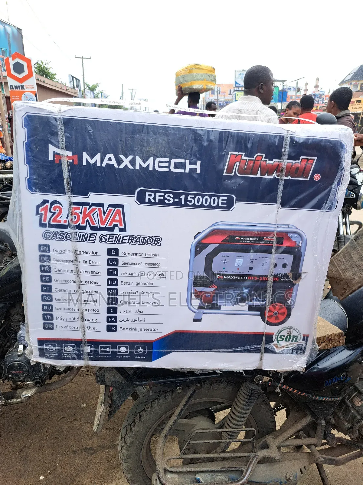 Maxmech 12.5kva Petrol Generator 100% Copper Coil