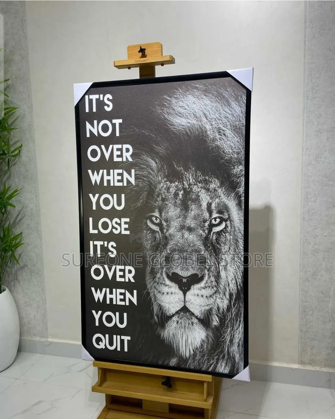Lion Head Artwork Frame