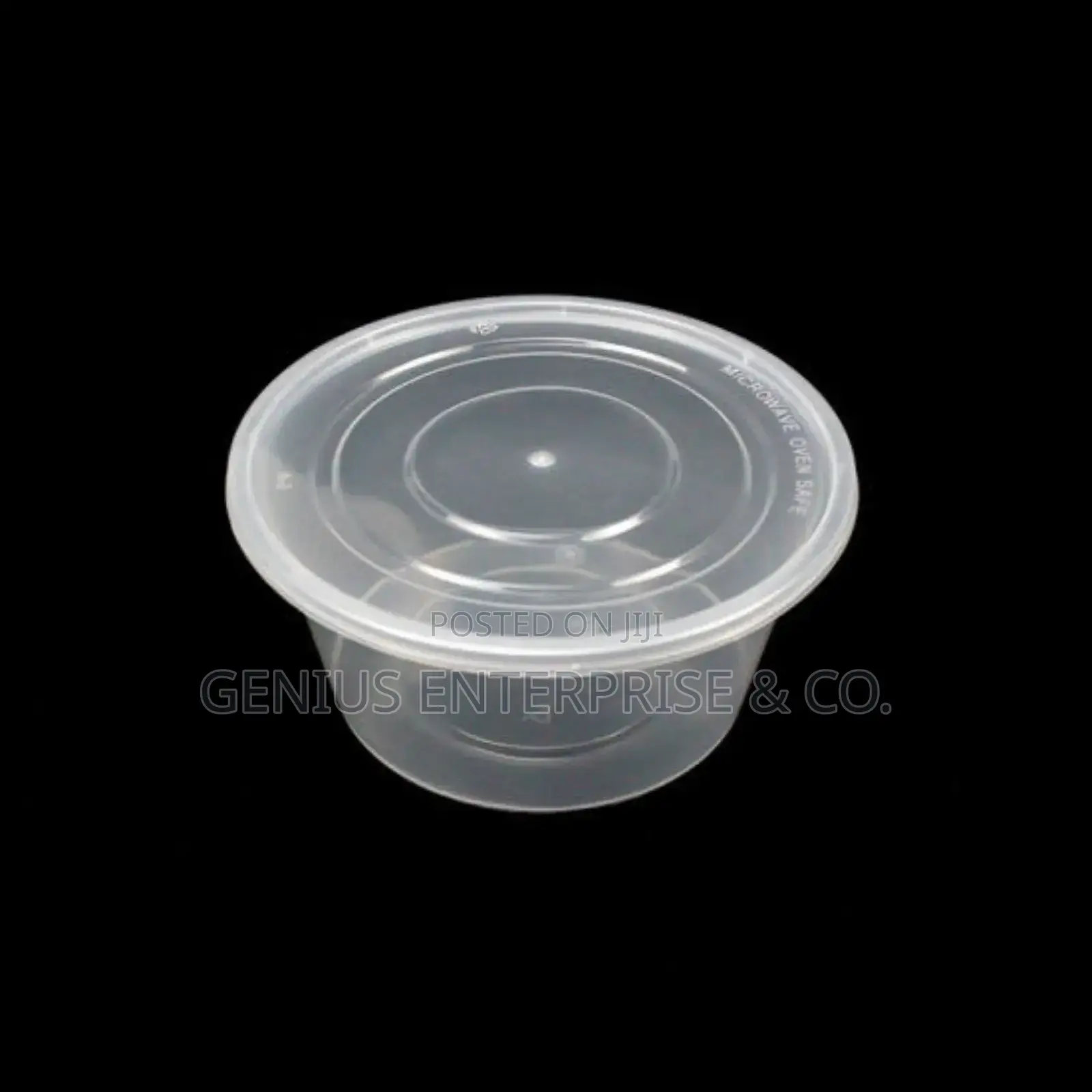 Moi Moi Plastic Disposable Round Plate (50pcs)