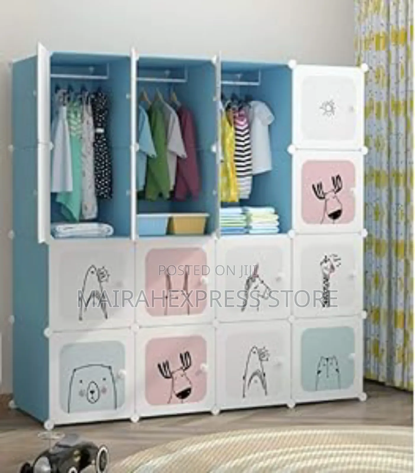 Multi-Purpose Plastic Wardrobe Simple Assembled