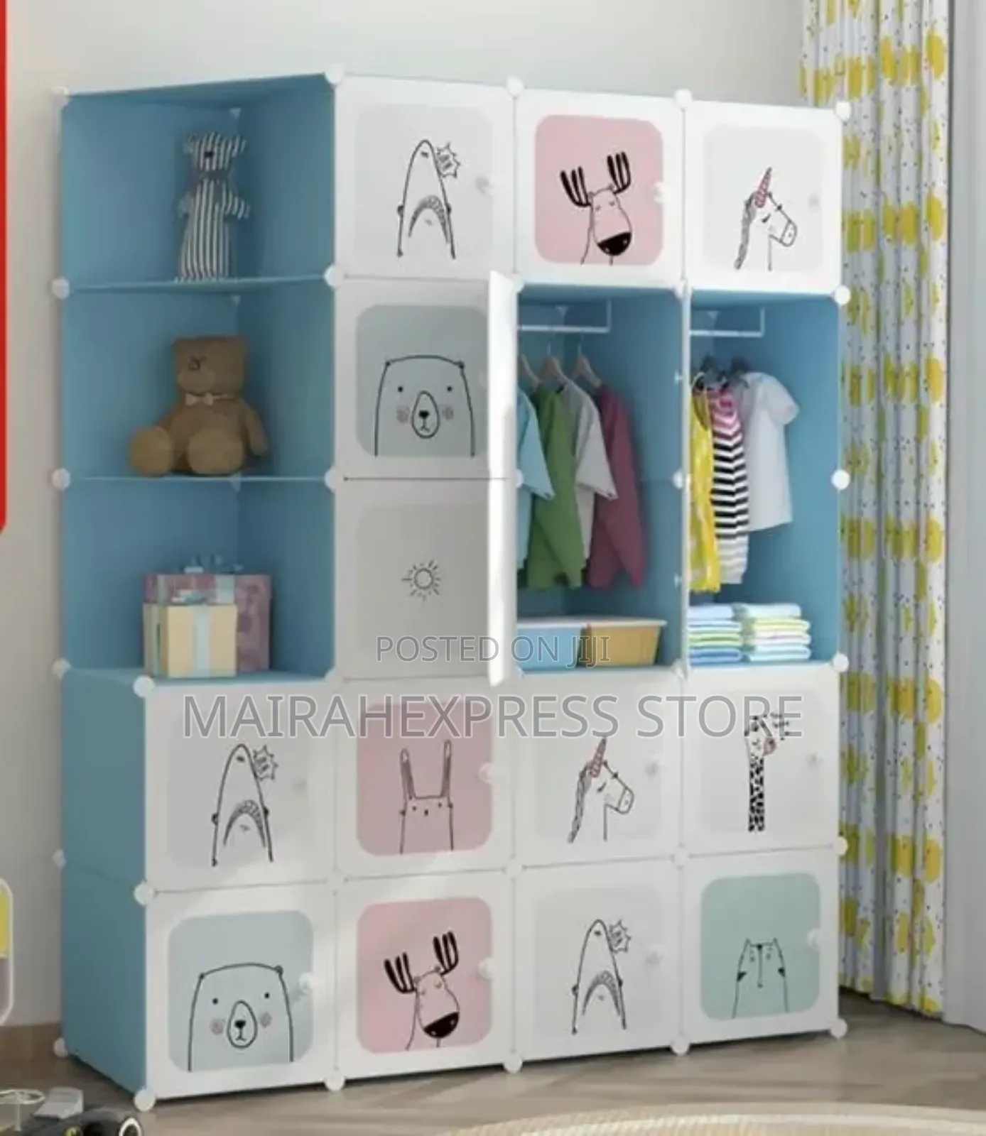 Multi-Purpose Plastic Wardrobe Simple Assembled