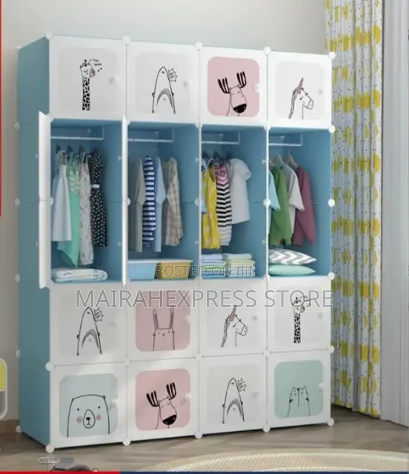 Multi-Purpose Plastic Wardrobe Simple Assembled