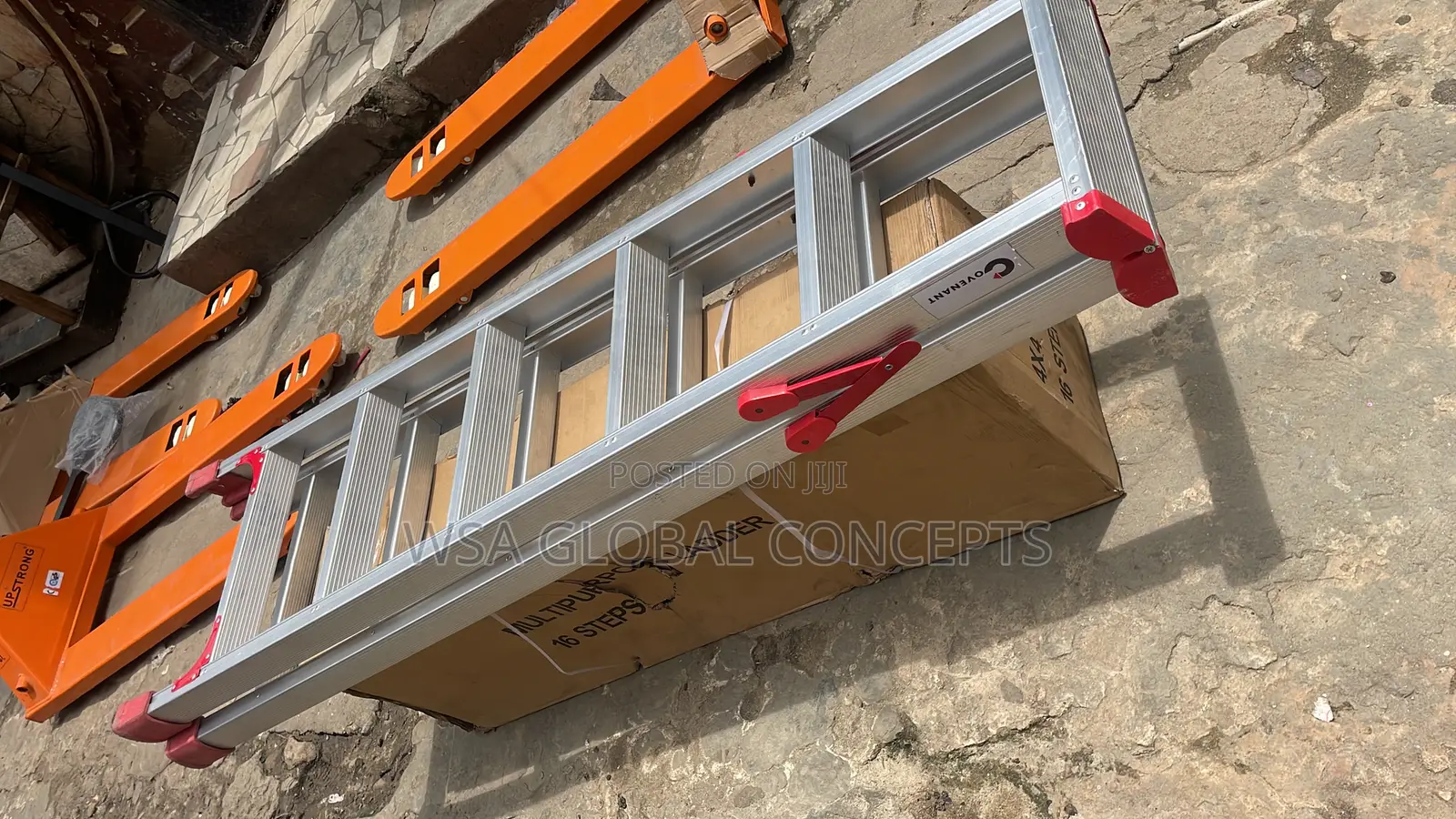 6 Steps Double Sided Aluminum Ladder