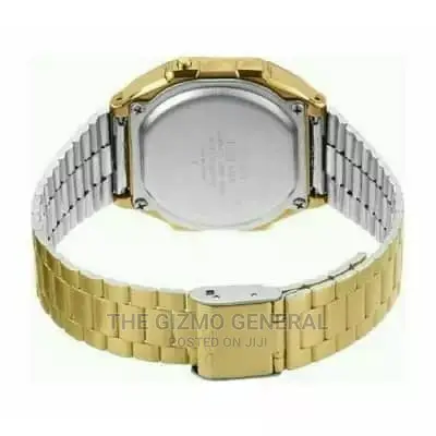 Casio Men's Vintage Gold Tone Alarm Lcd Wristwatch
