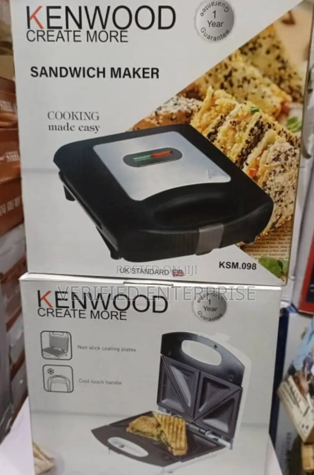 Kenwood Sandwich Maker/ Toaster - 2 Slice