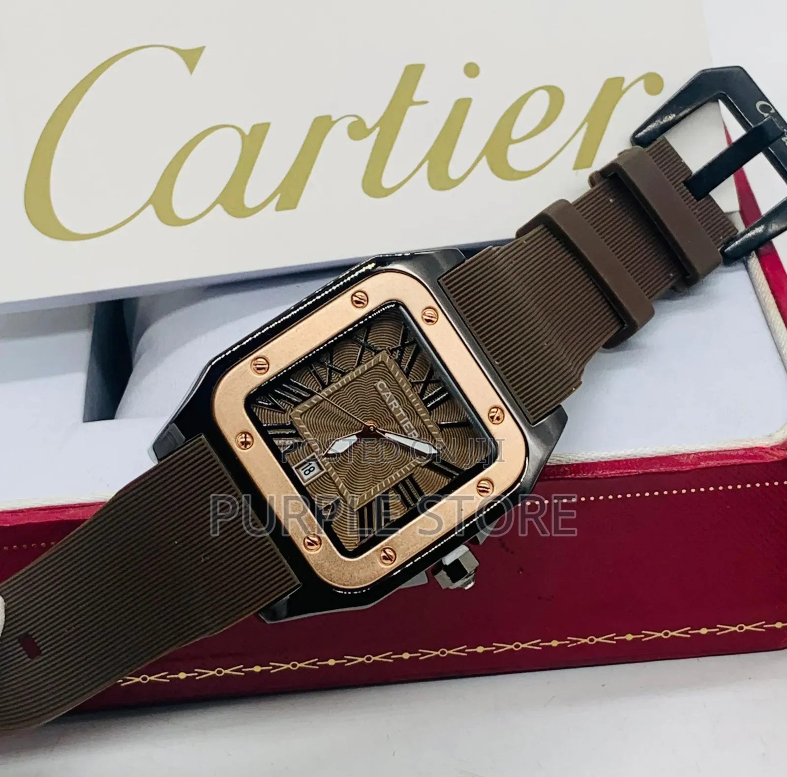 Cartier Rubber Strap Wristwatches