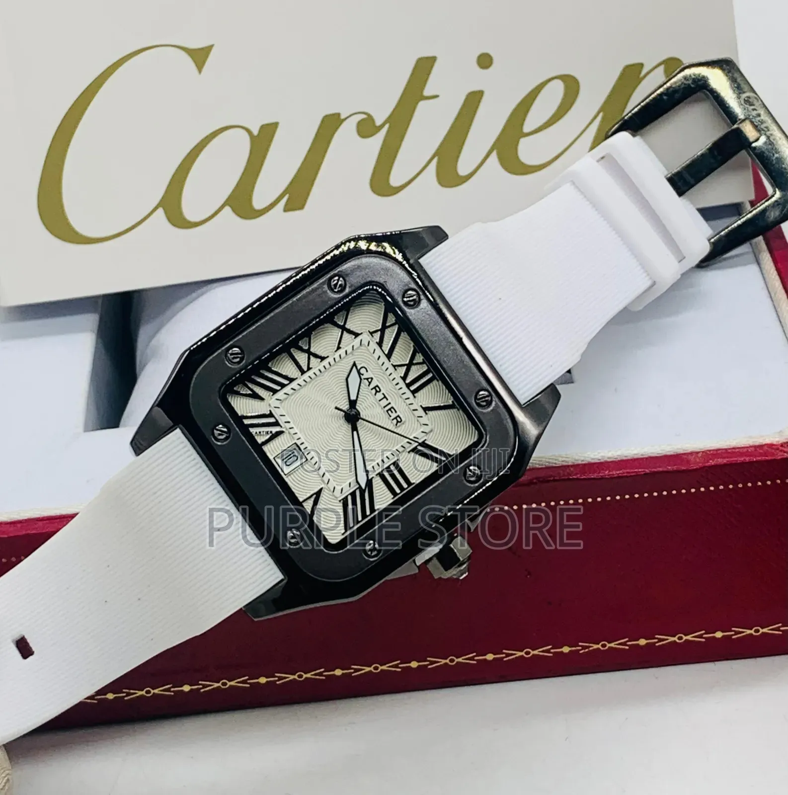 Cartier Rubber Strap Wristwatches