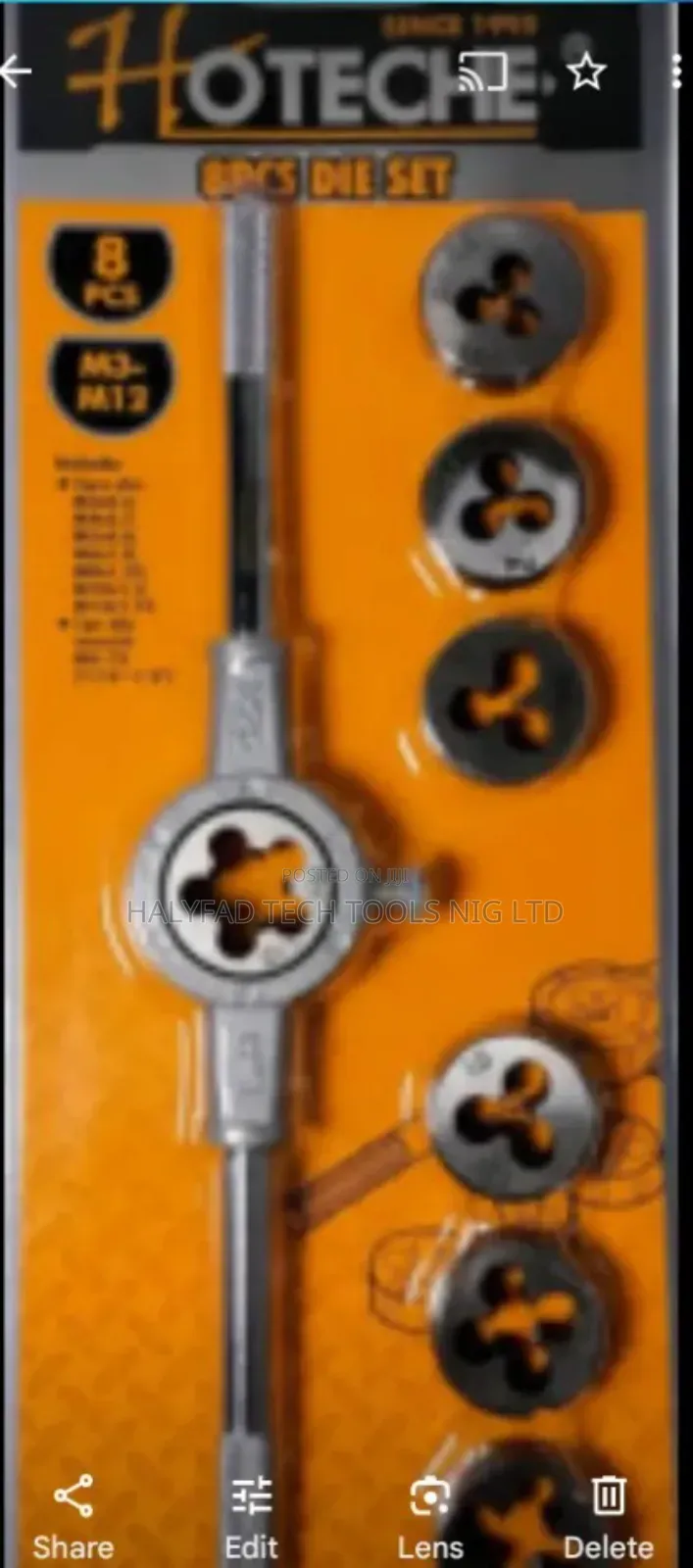 8 PCS Set of Die