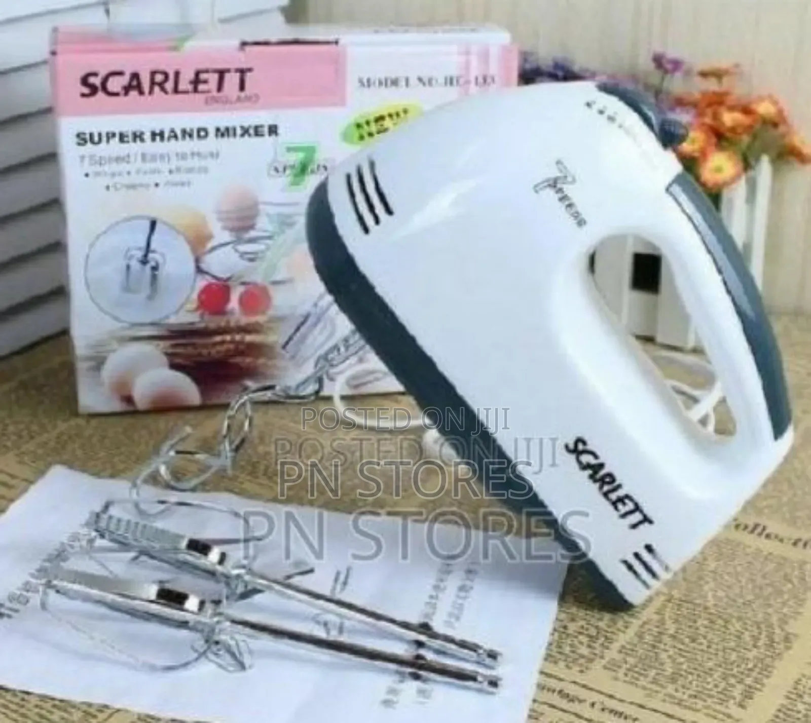Scarlet 7 Speed Electric Hand Mixer, Whisker,Baking Cake