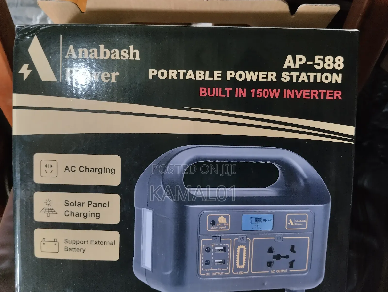 150W Portable Power Station Solar Generator Battery Charger