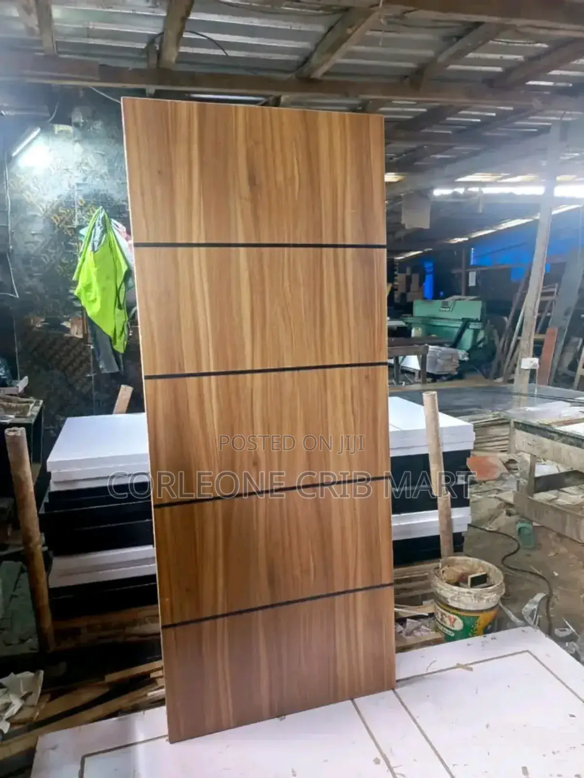 Rugged HDF Wooden Door