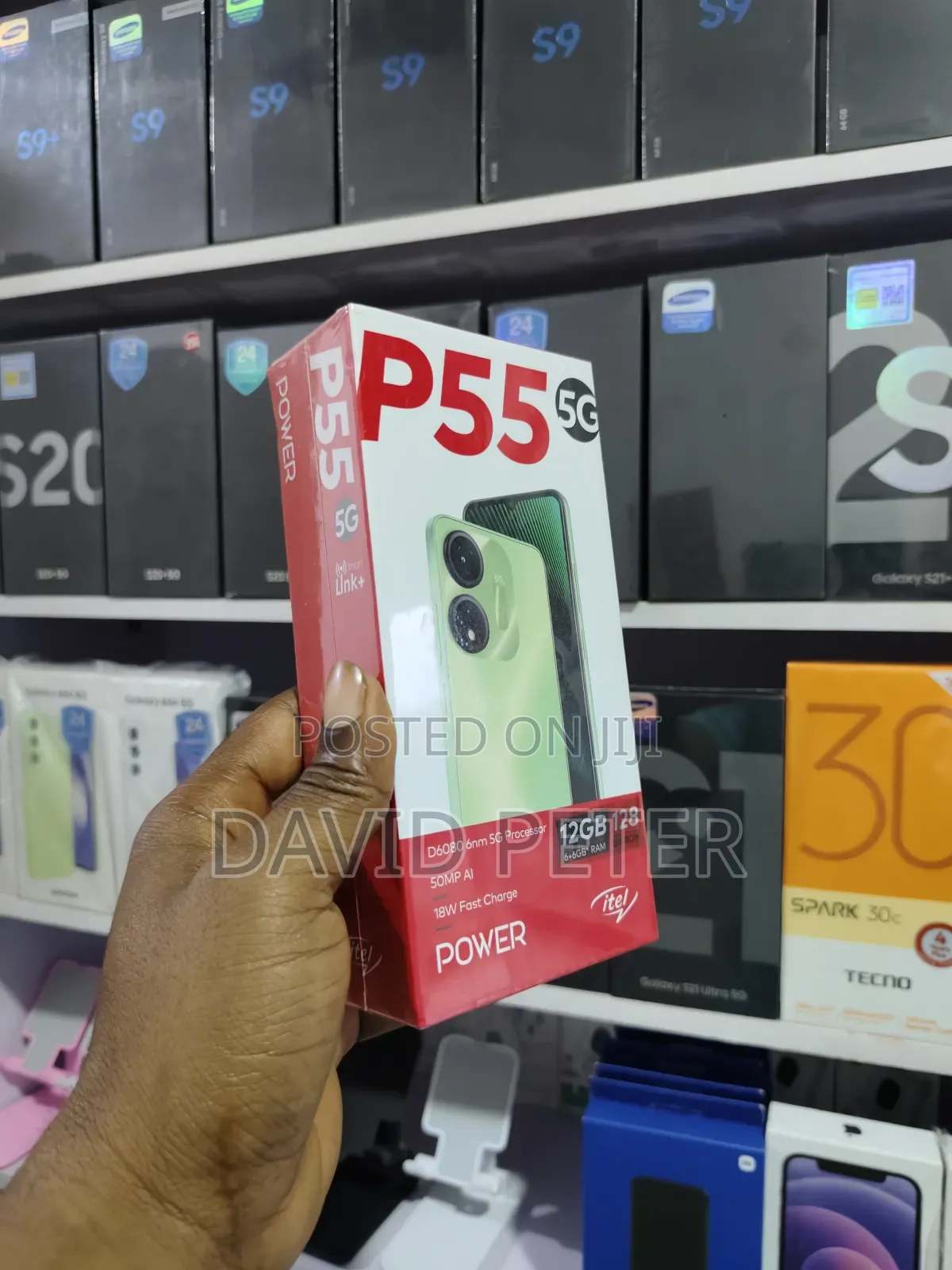 New Itel P55 5G 128 GB Black