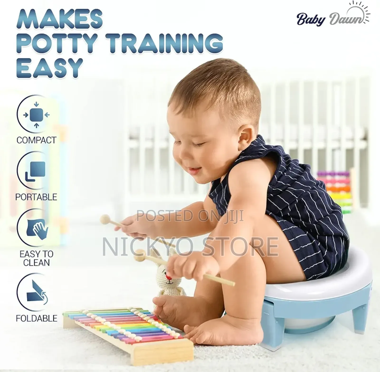 Silicone Baby Foldable Potty