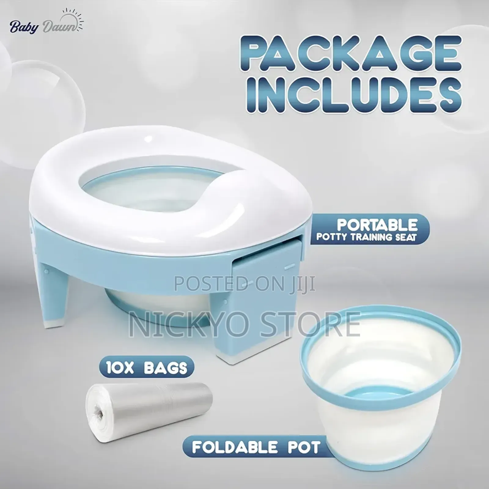 Silicone Baby Foldable Potty