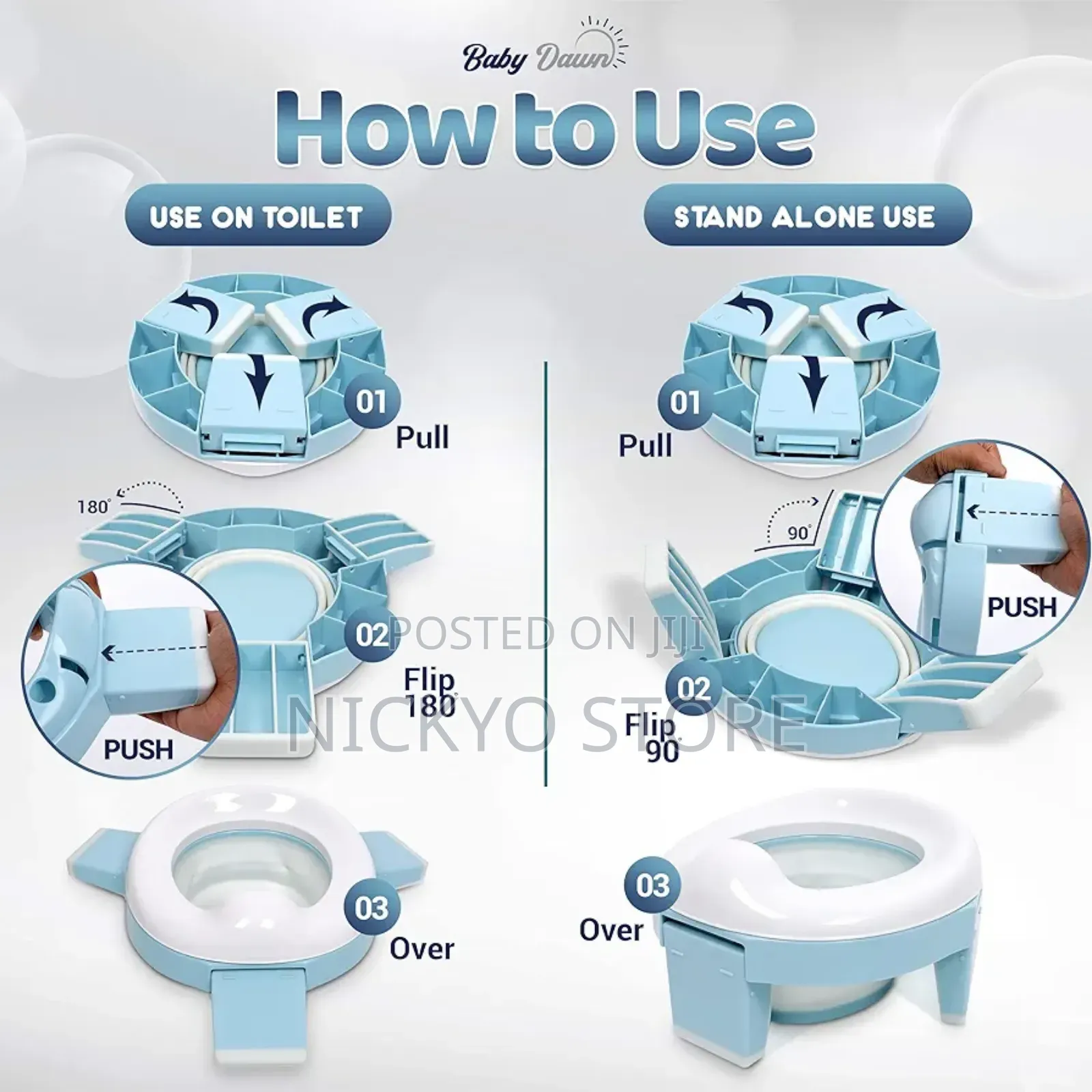 Silicone Baby Foldable Potty