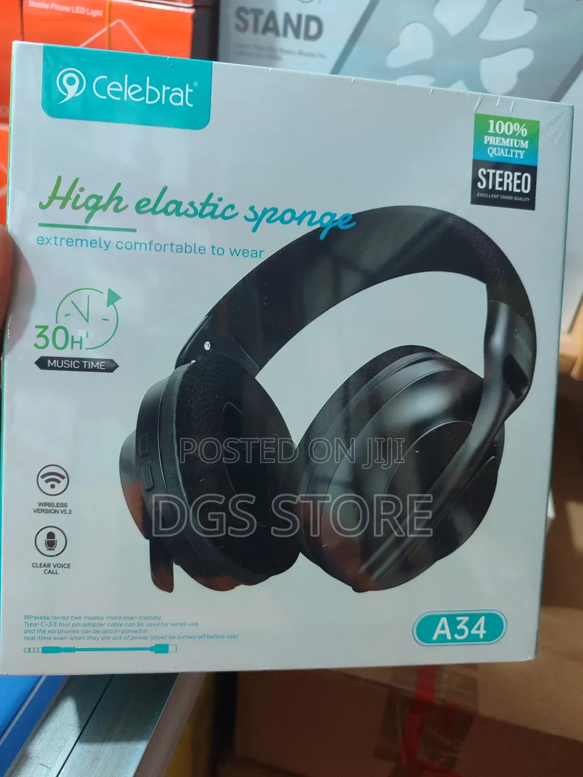 Celebrat A34 Bluetooth Headphone