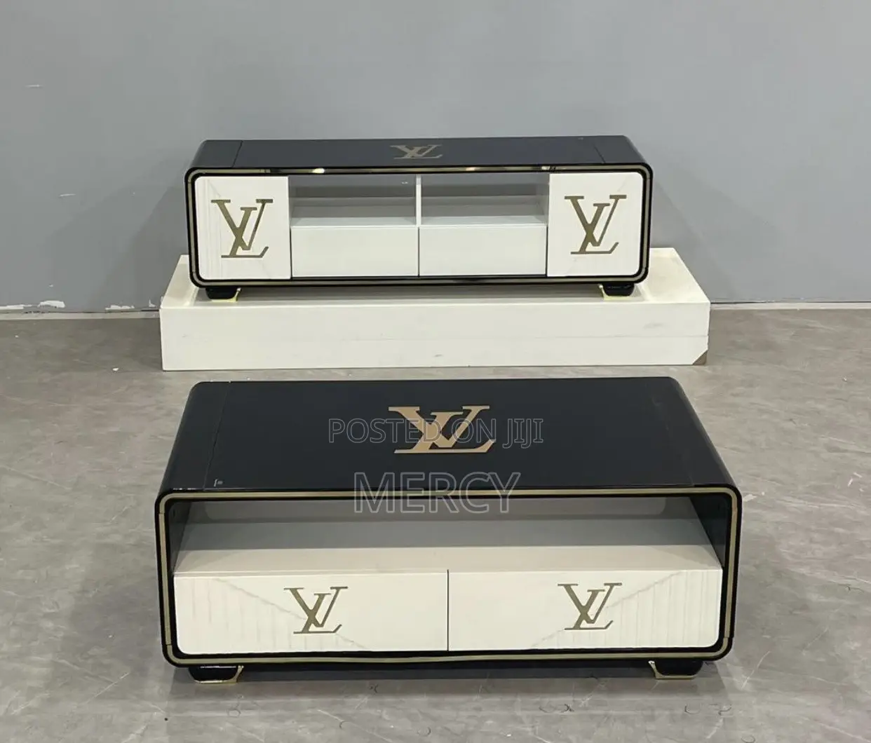 Luxury Tv Stand and Center Table With Drawers