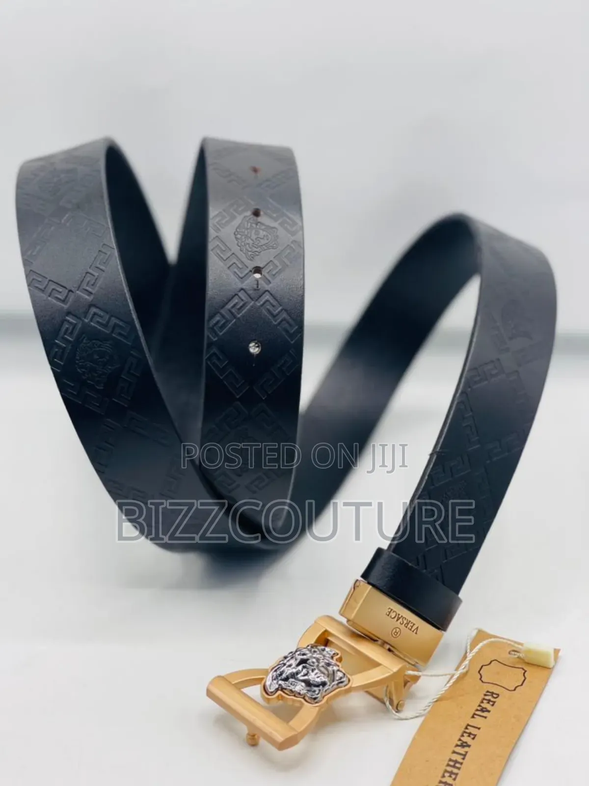 Original Versace Leather Belts Available in Store