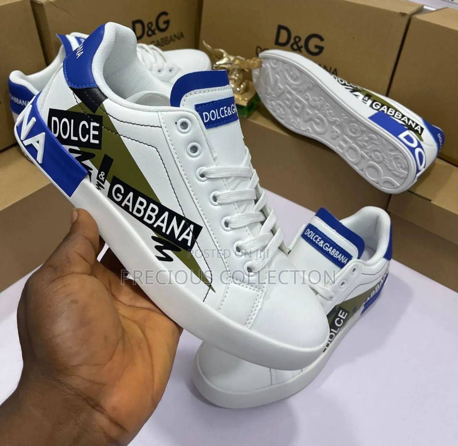 Unisex Dolce and Gabbana Lace Up Sneaks