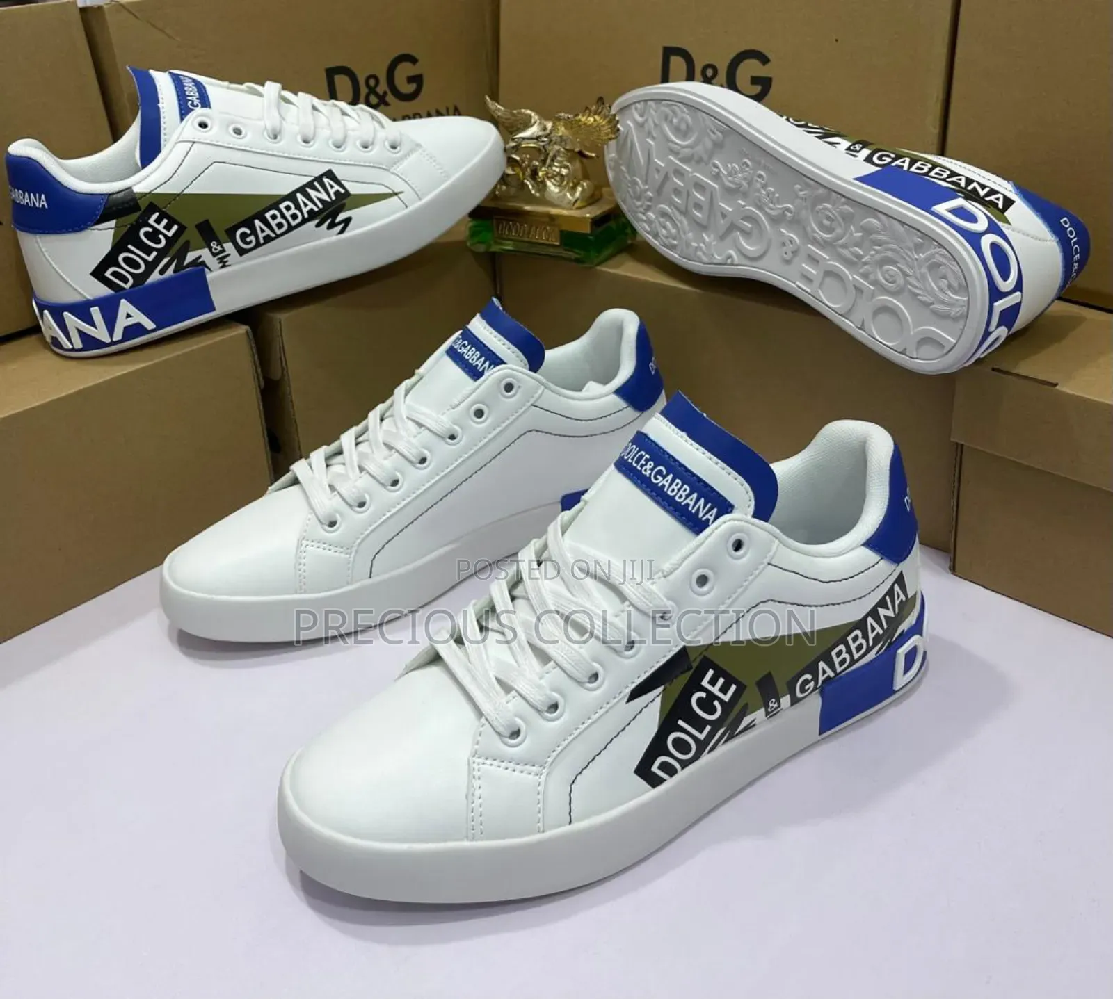 Unisex Dolce and Gabbana Lace Up Sneaks