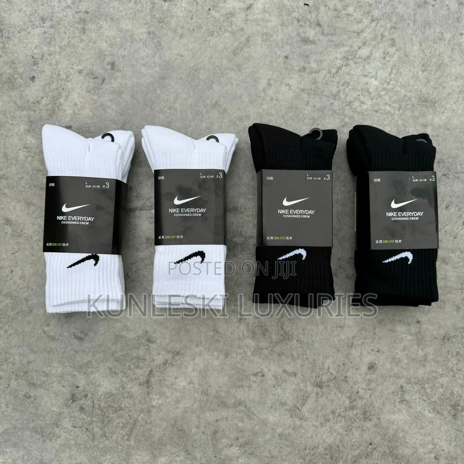 Original Authentic Nike Black White Socks