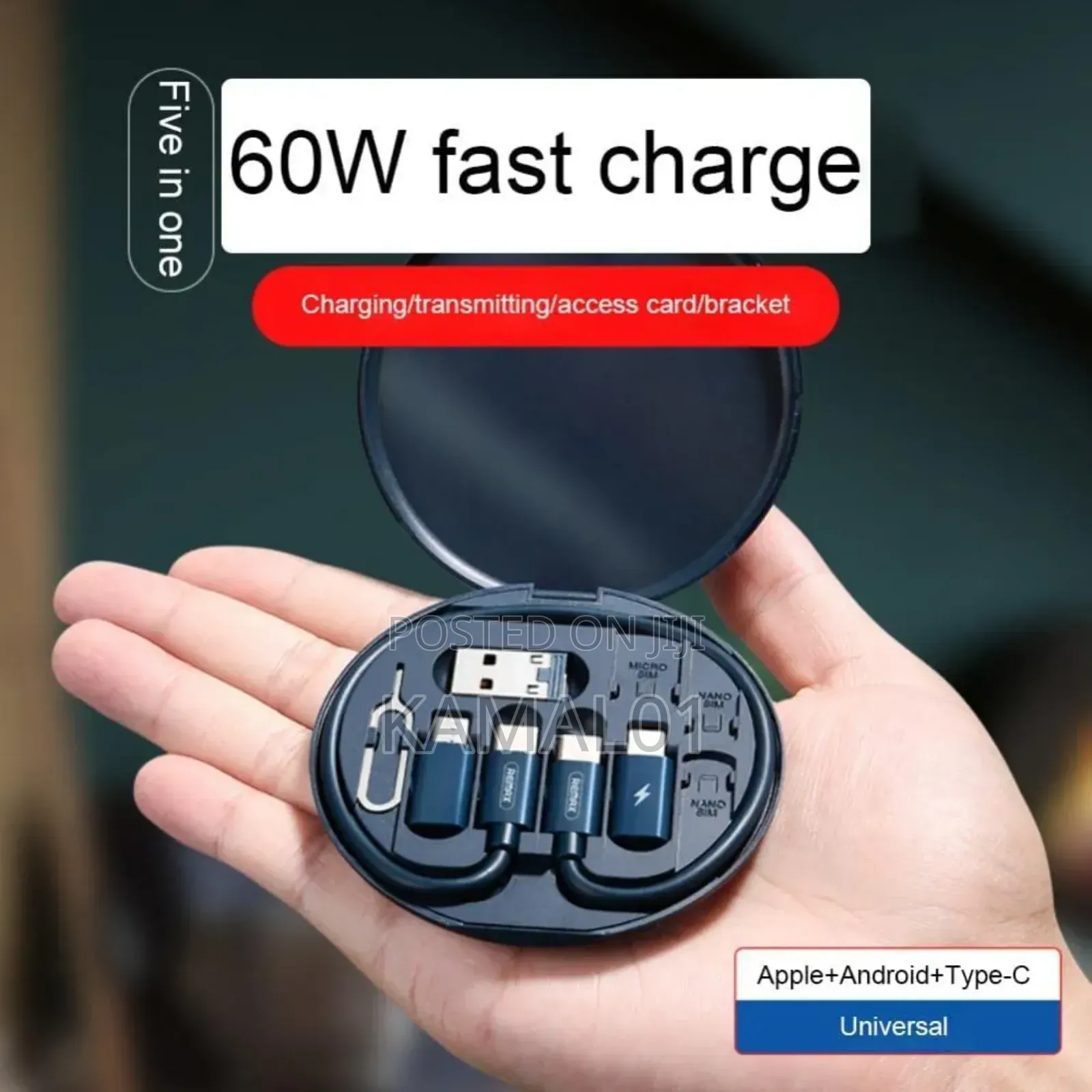 5 in 1 Mobile Phone Charging Kit 60W Portable Phone