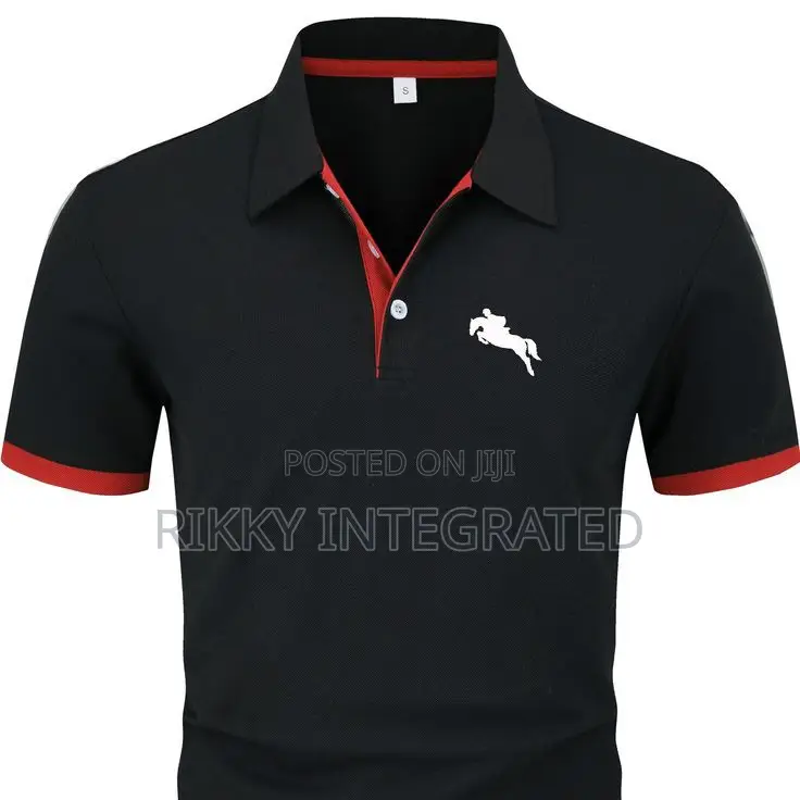 Heat Pressed Polo Shirts With Custom Logos