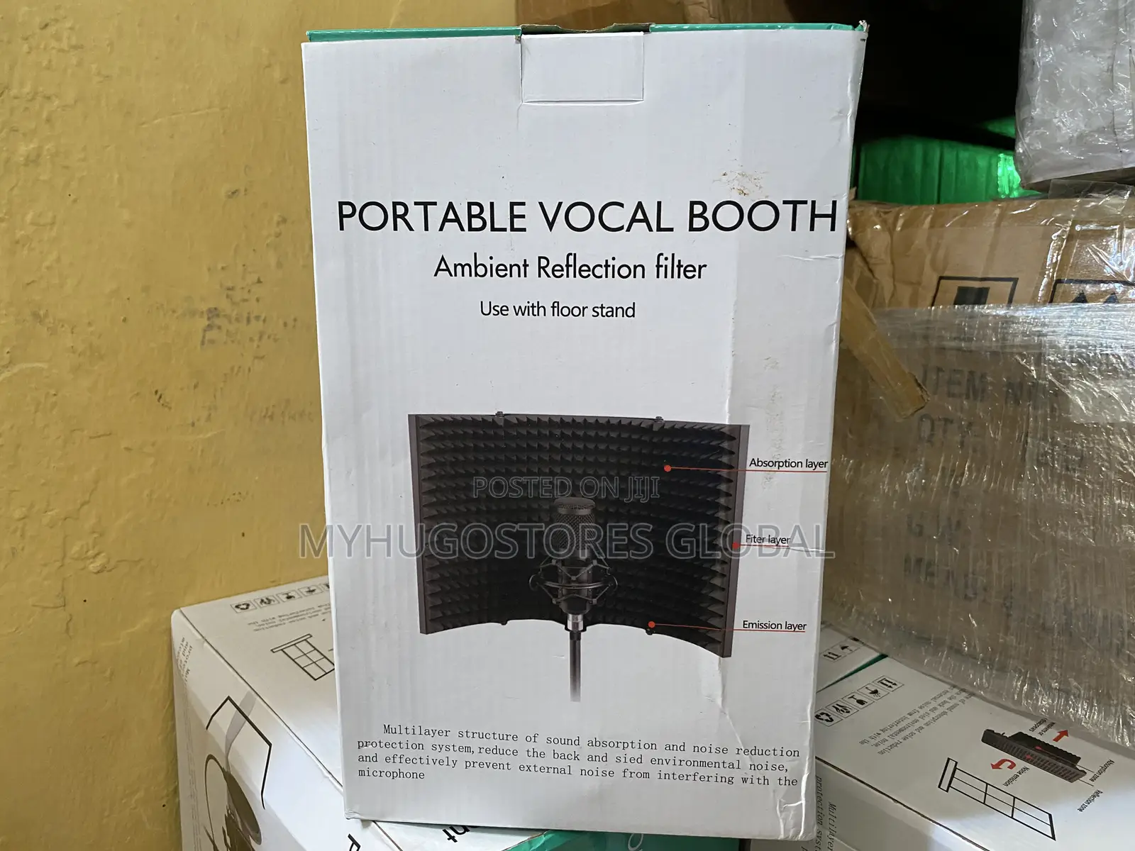 Portable Mini Vocal-Booth Isolation Shield