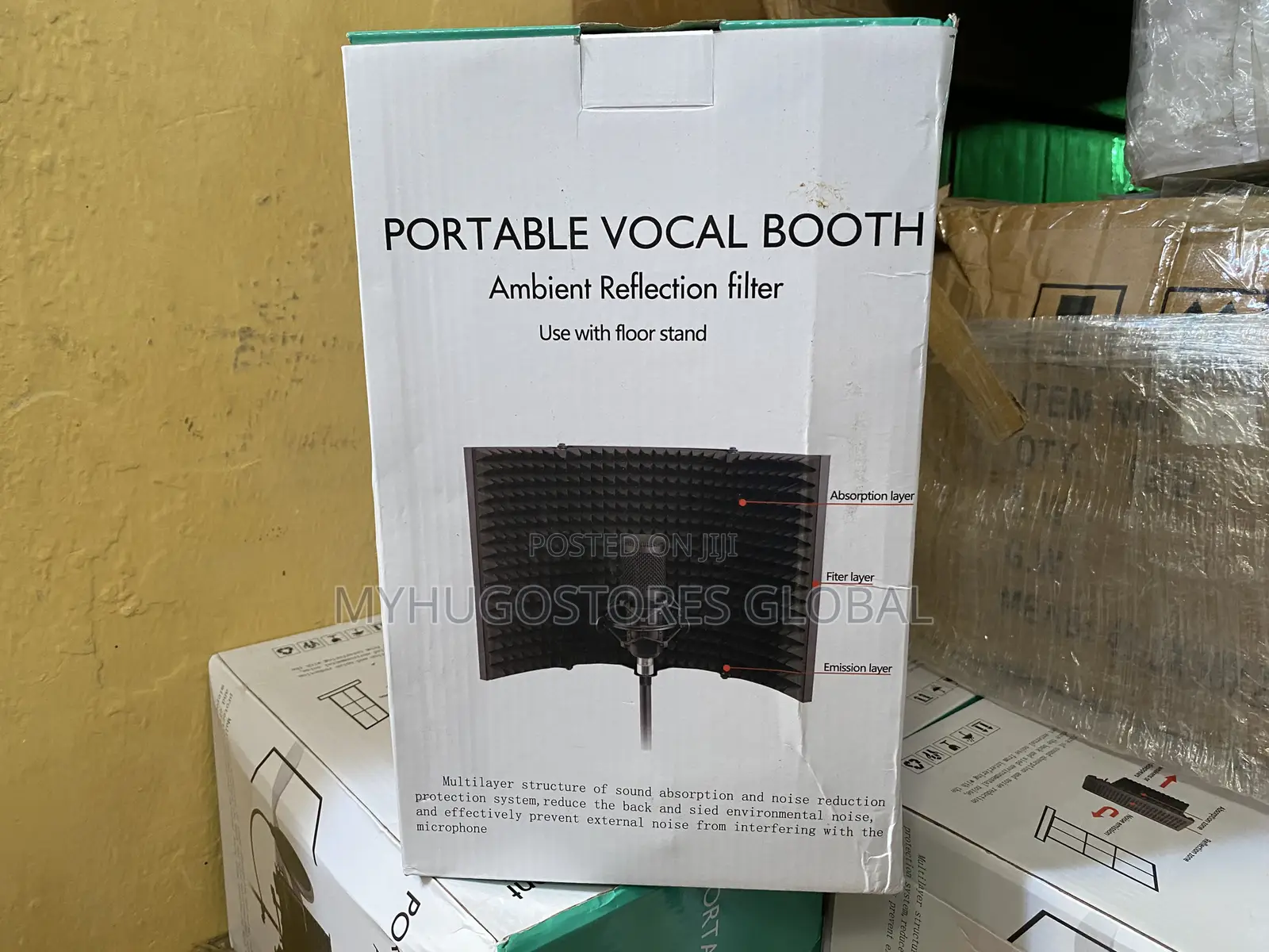 Portable Mini Vocal-Booth Isolation Shield