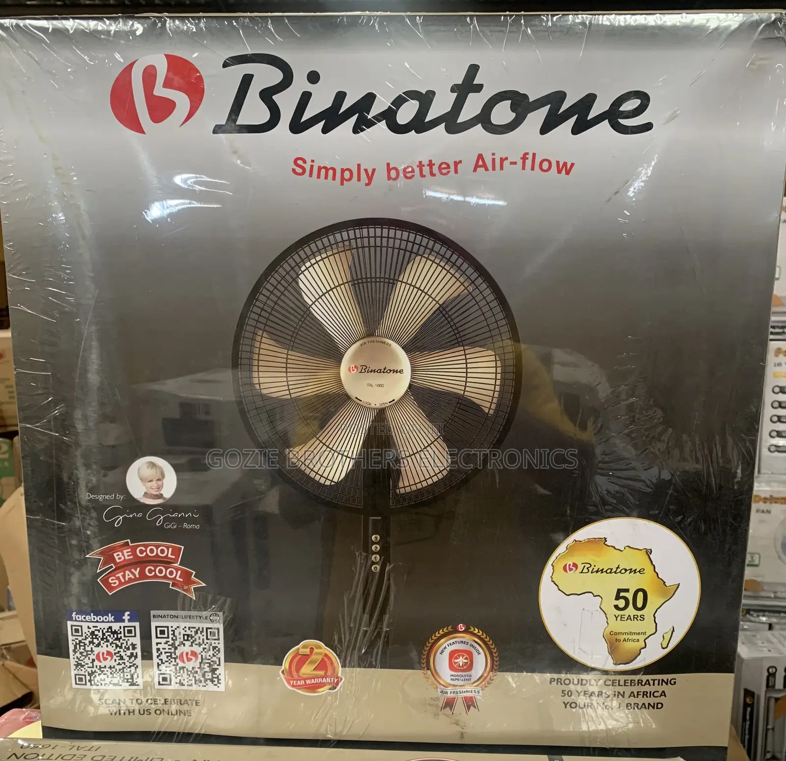 Binatone Original Standing Fan Ital-1660