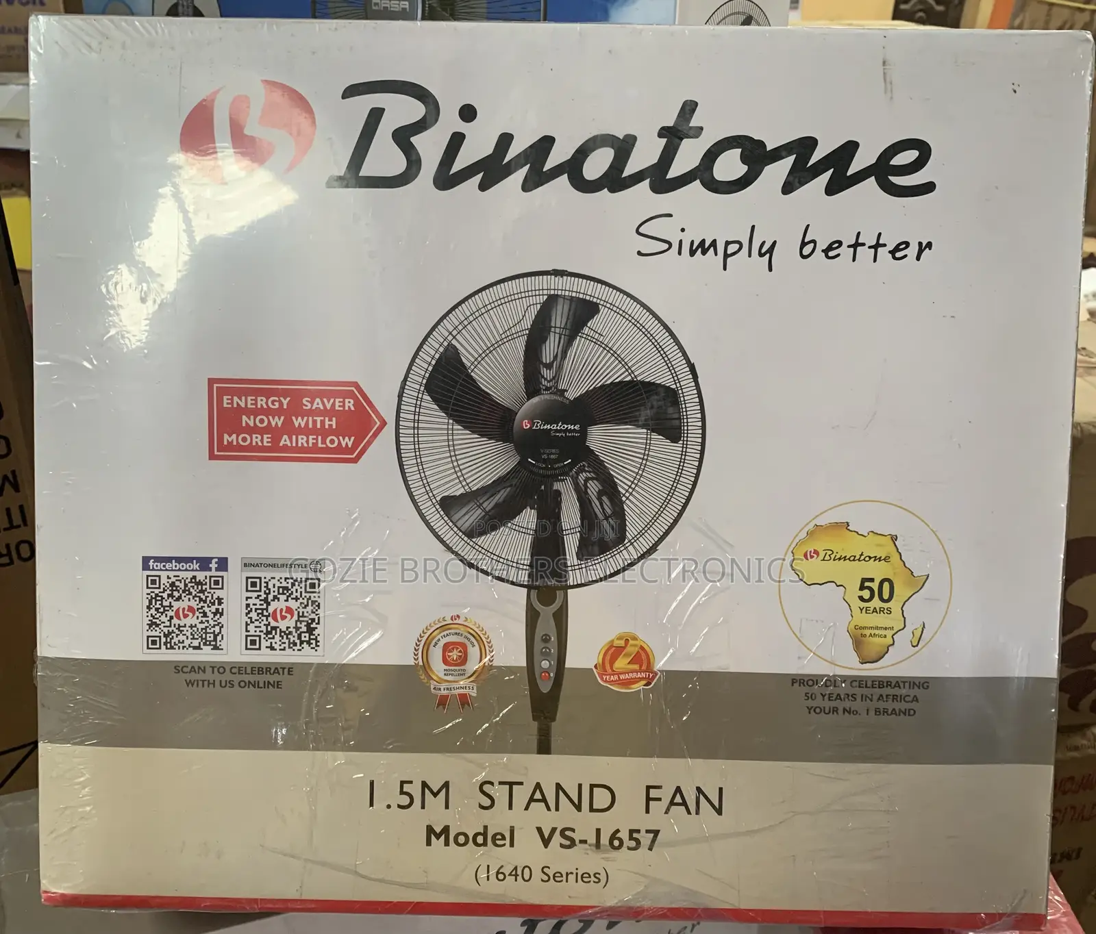 Binatone Original Standing Fan Vs-1657
