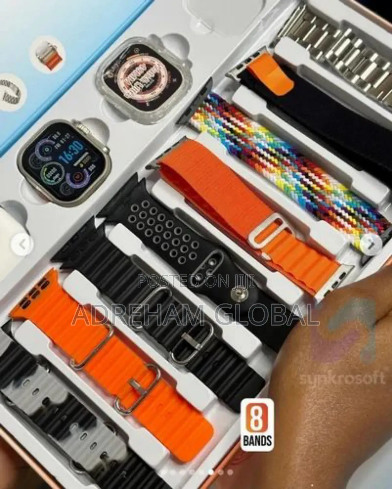 Ultra H30 Smart Watch 12in 1 Set With Wireless Earphones