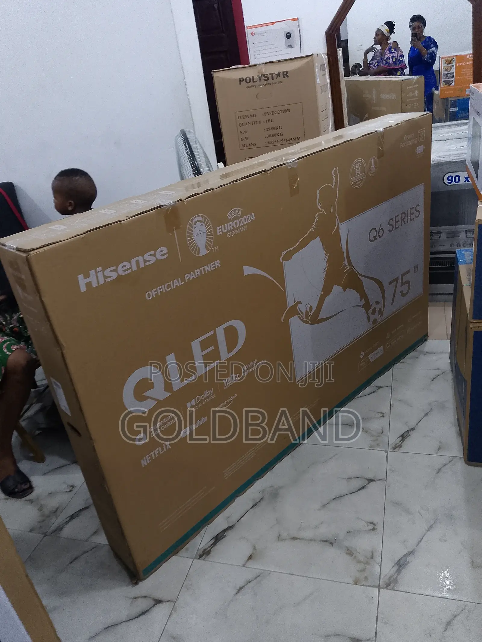 Newly Improved Hisense 75" Qled Smart Tv (Q6series) 75q6n