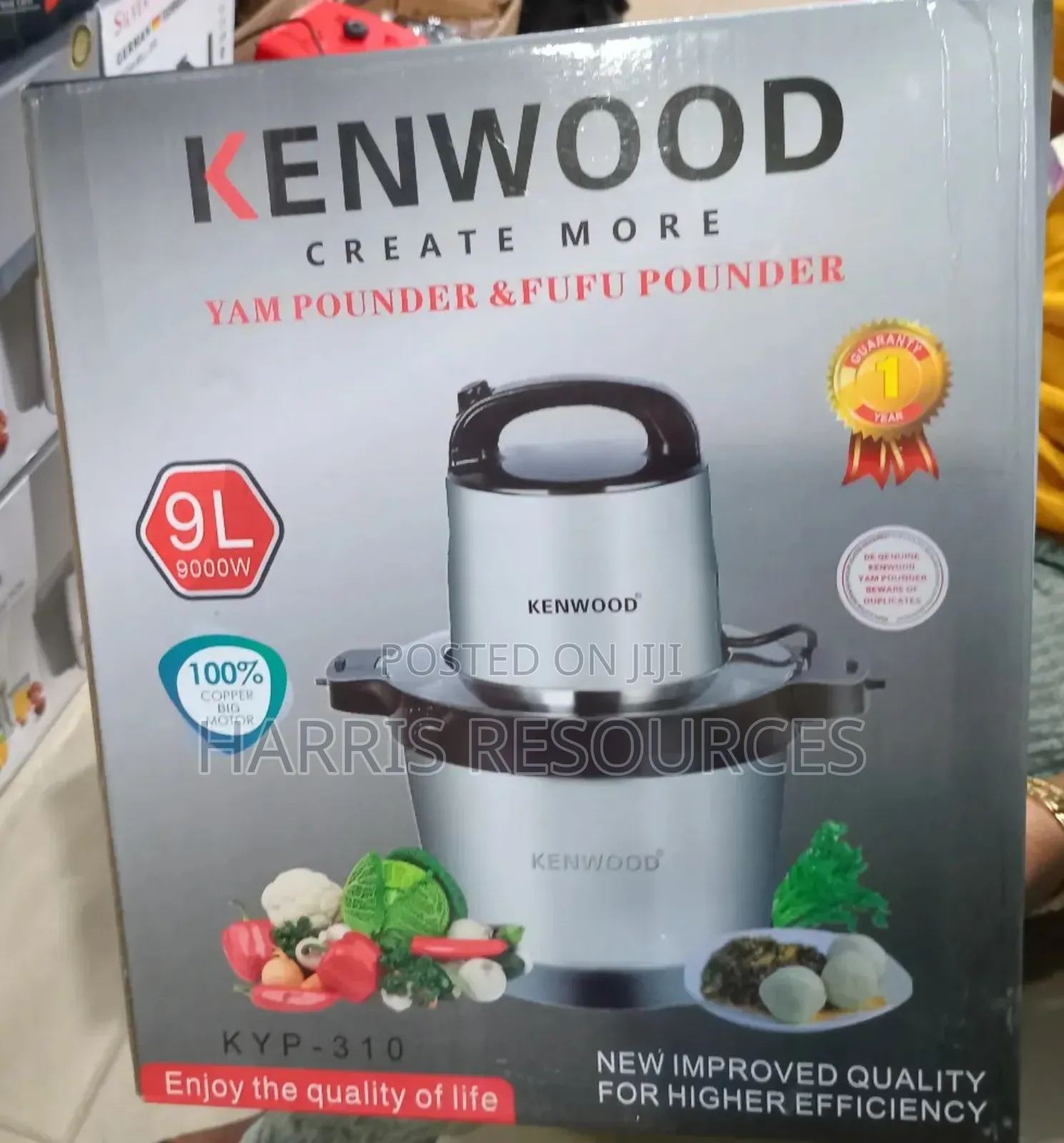 9 Litres Kenwood Food Processor Yam Pounder 9000 Watts