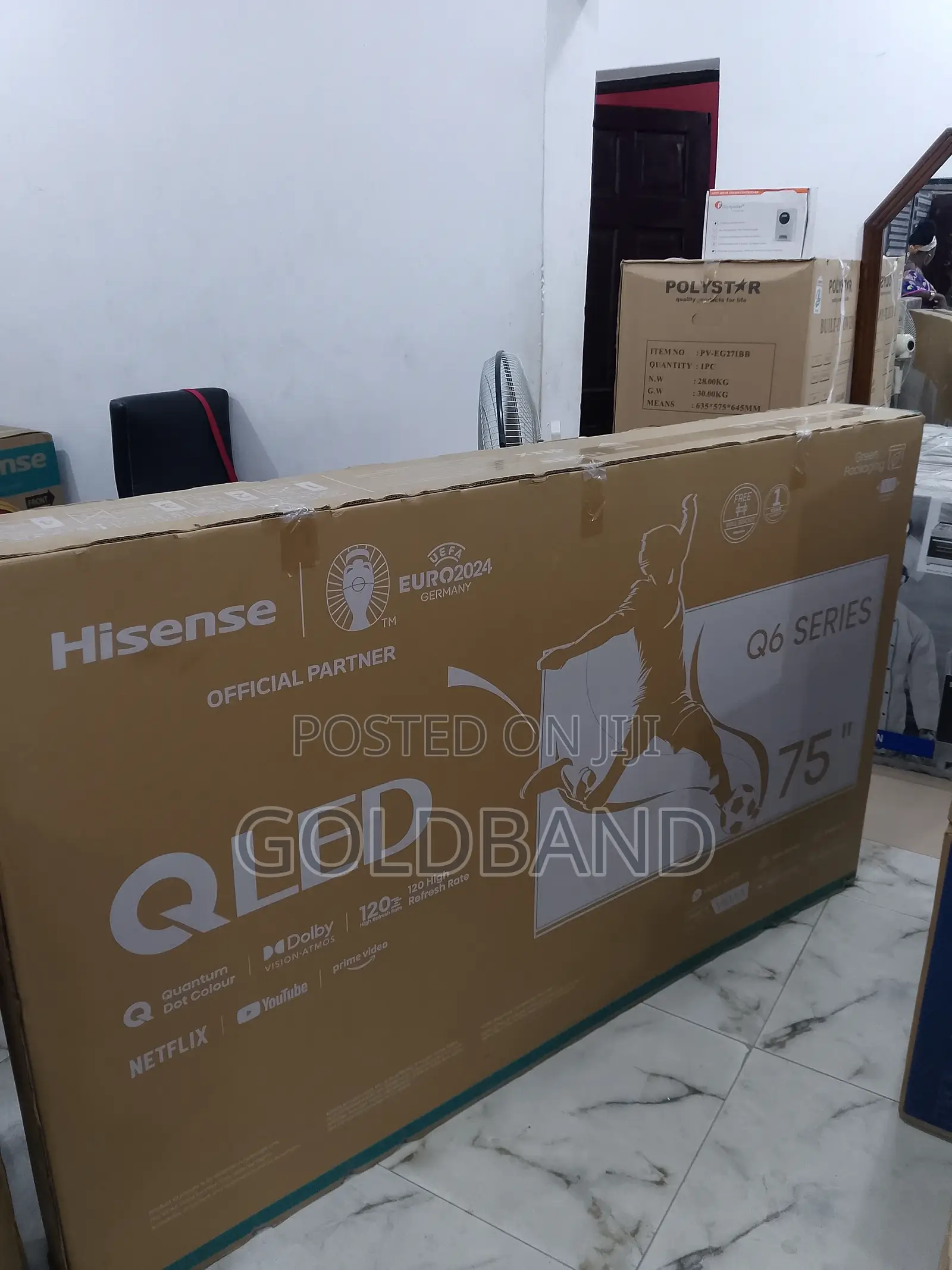 Sparkling New Hisense 75" Qled Smart Tv (Q6series) 75q6n