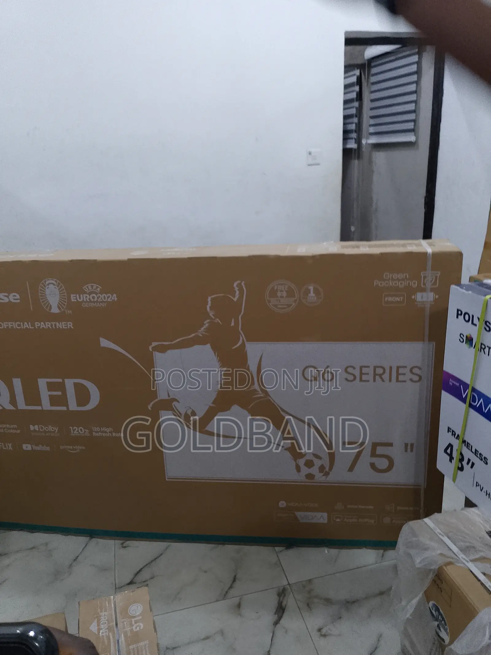 Unique Hisense 75" Frameless Smart Tv (Q6series) 75q6n