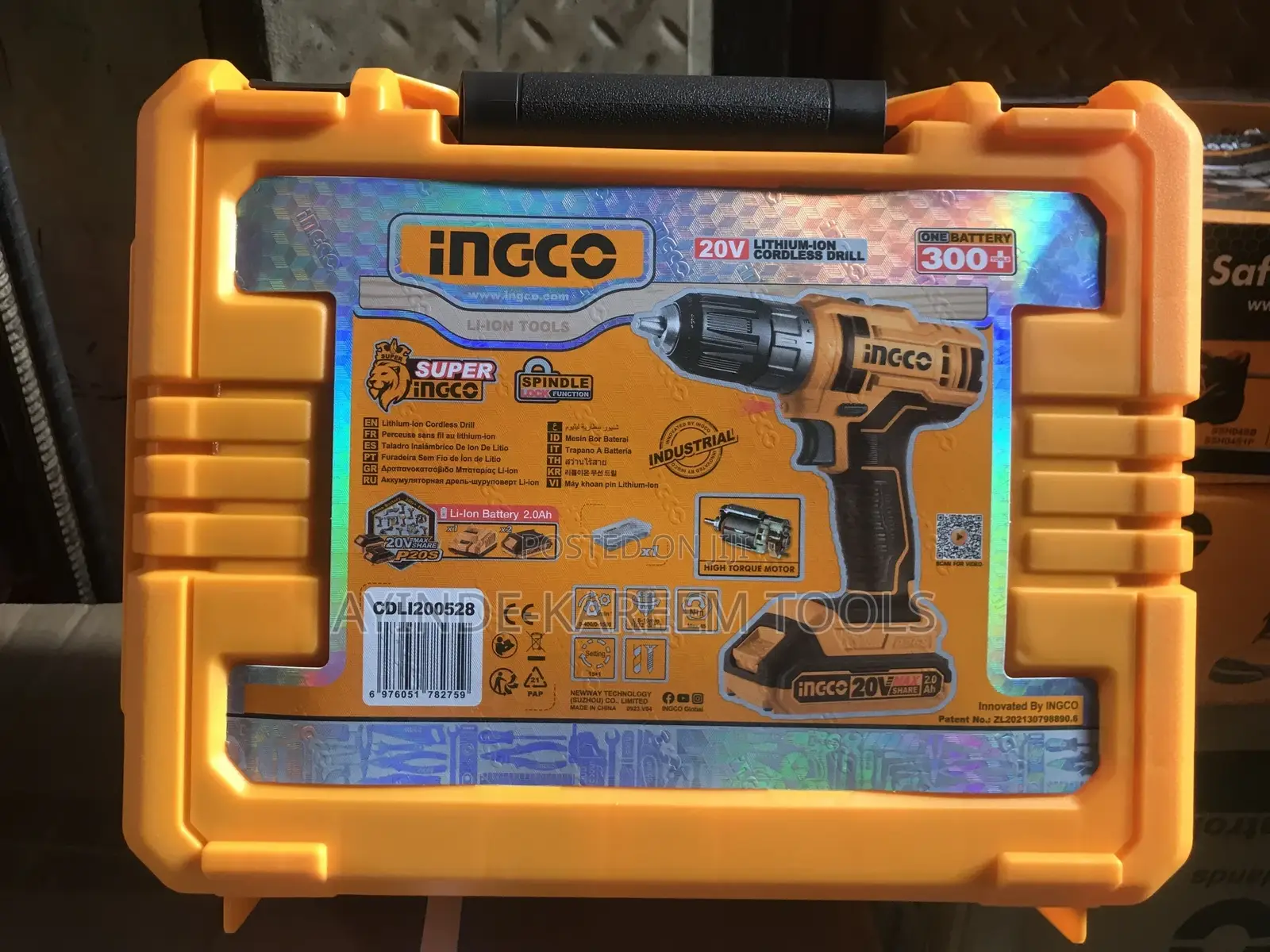 20v Lithium Cordless Drill Machine