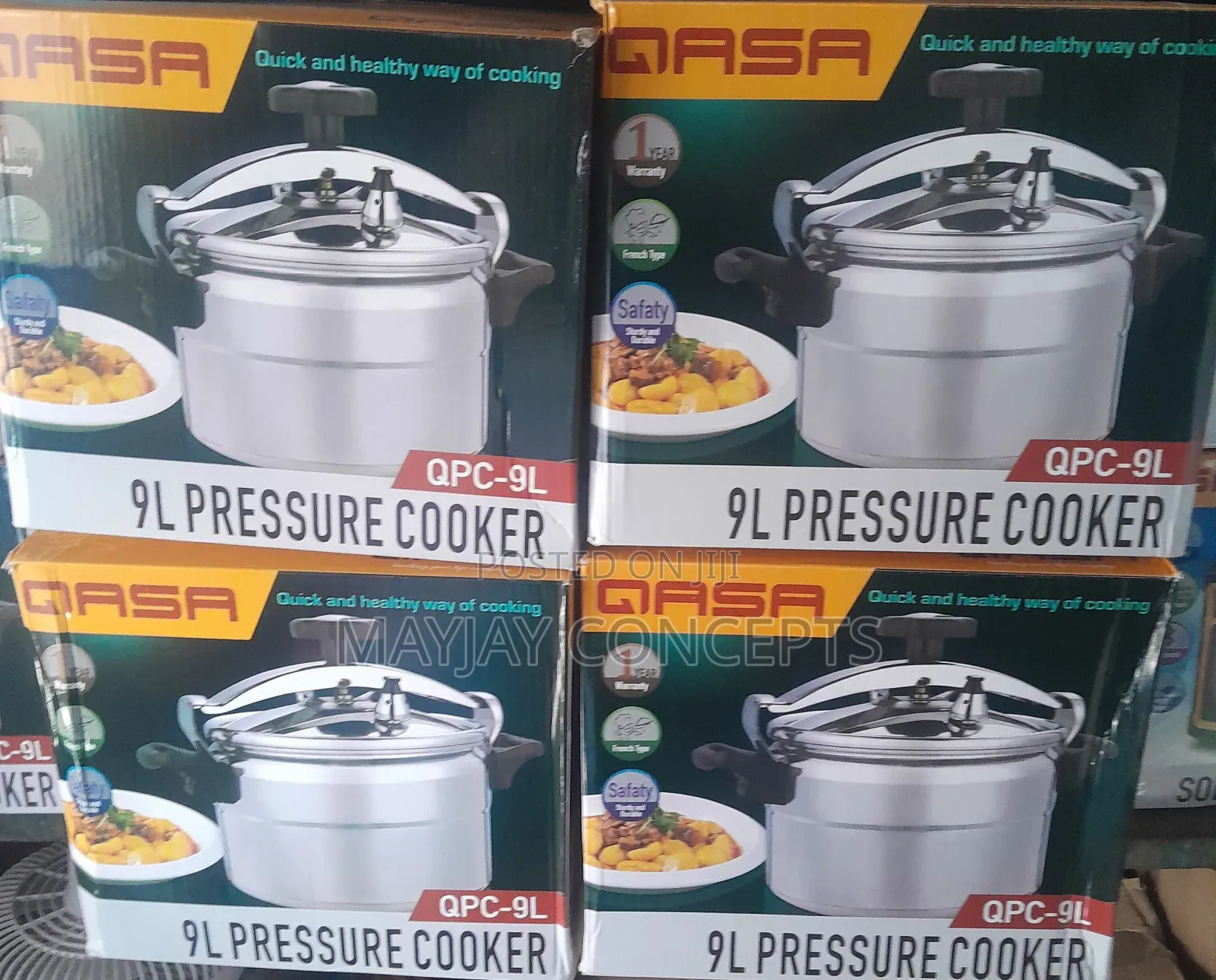 Qasa 9litres Large Capacity Pressure Pot and Cooker