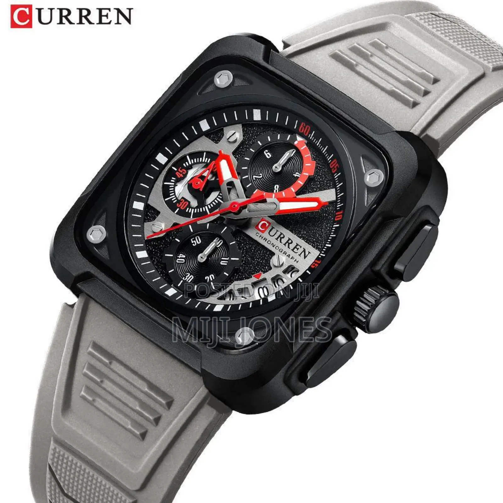 CURREN Rubber Strap Chrono