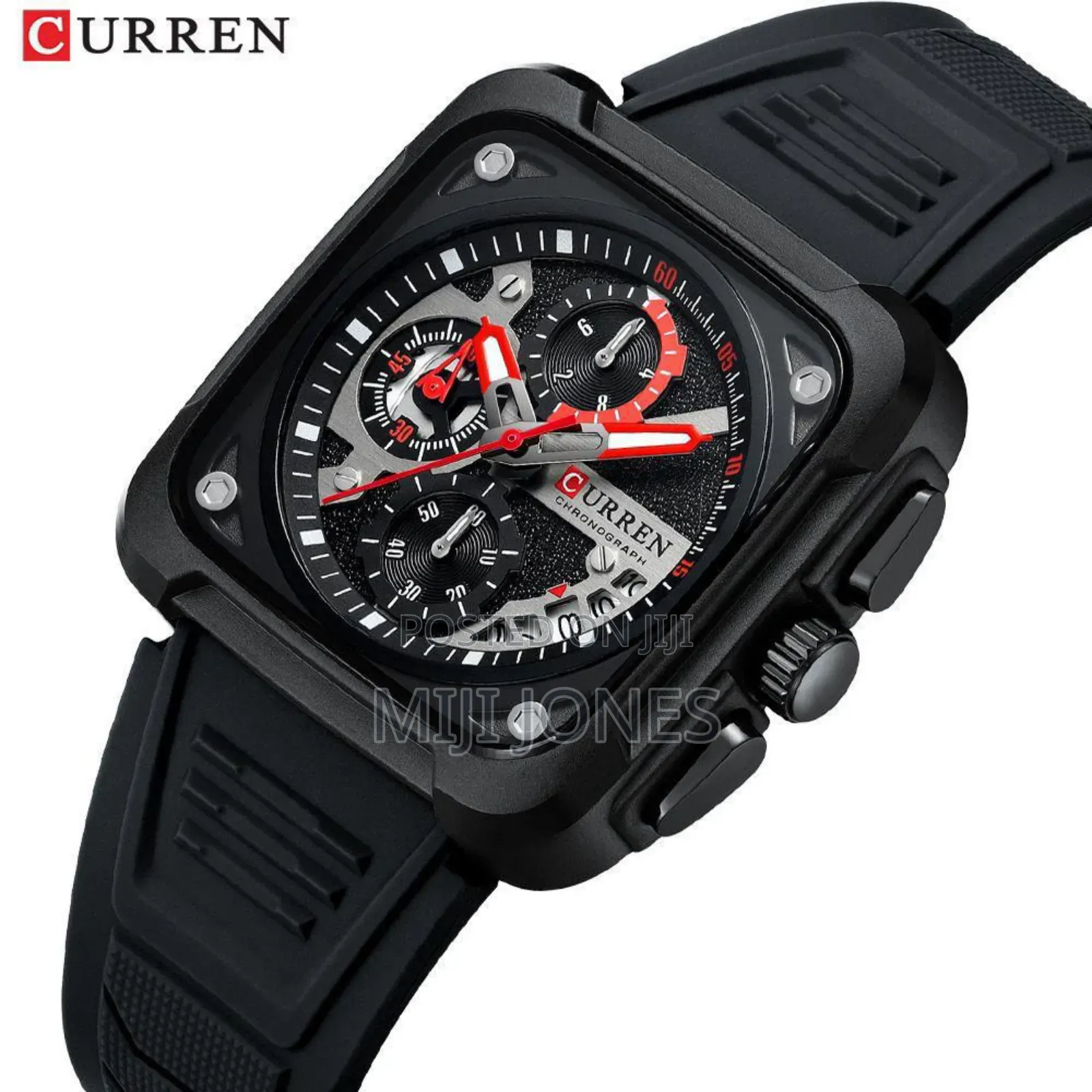 CURREN Rubber Strap Chrono