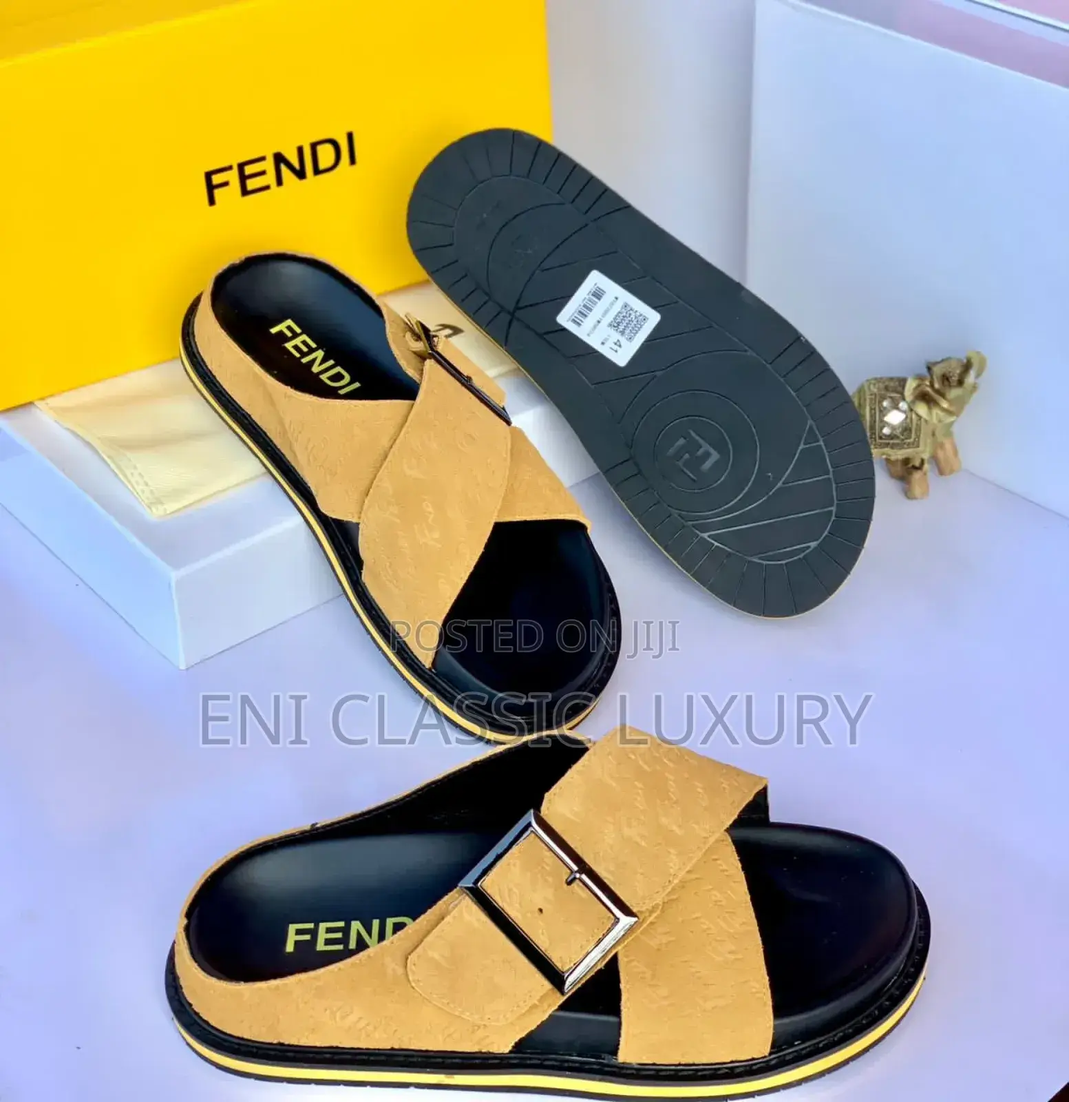 New Trend Luxury Men's Outfits Fendi Slippers