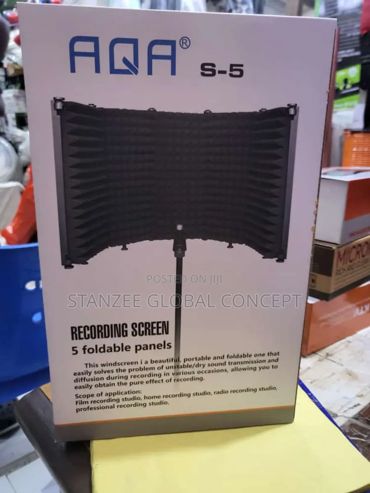 Recording Screen 5 Foldable Panels